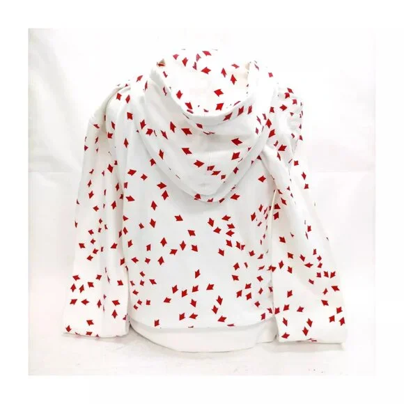 $1795 Authentic DIOR Made in ITALY Women's White Red Hoodie Sweatshirt Sz.XS ? M - Picture 3 of 12